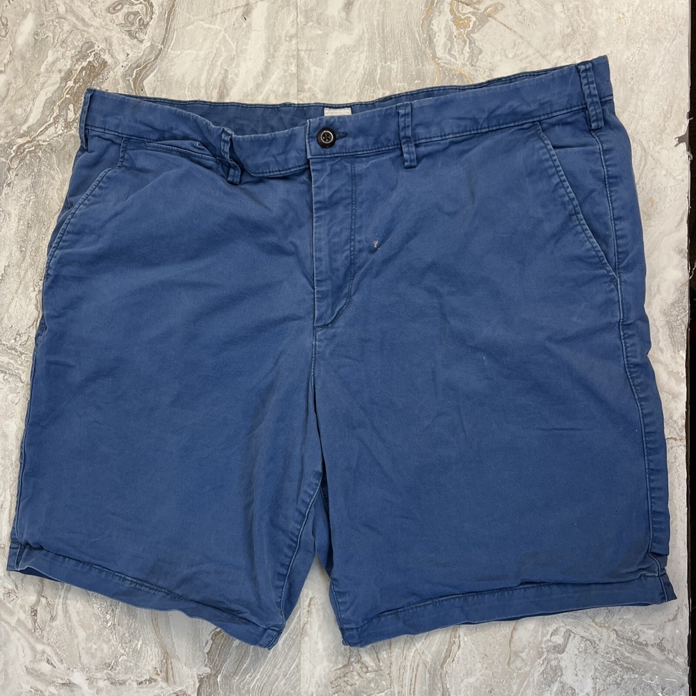 Men's GAP Casual Chino Summer Shorts size 40 Blue 10" Short Inseam Short